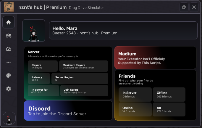 nznt's hub — Premium UI